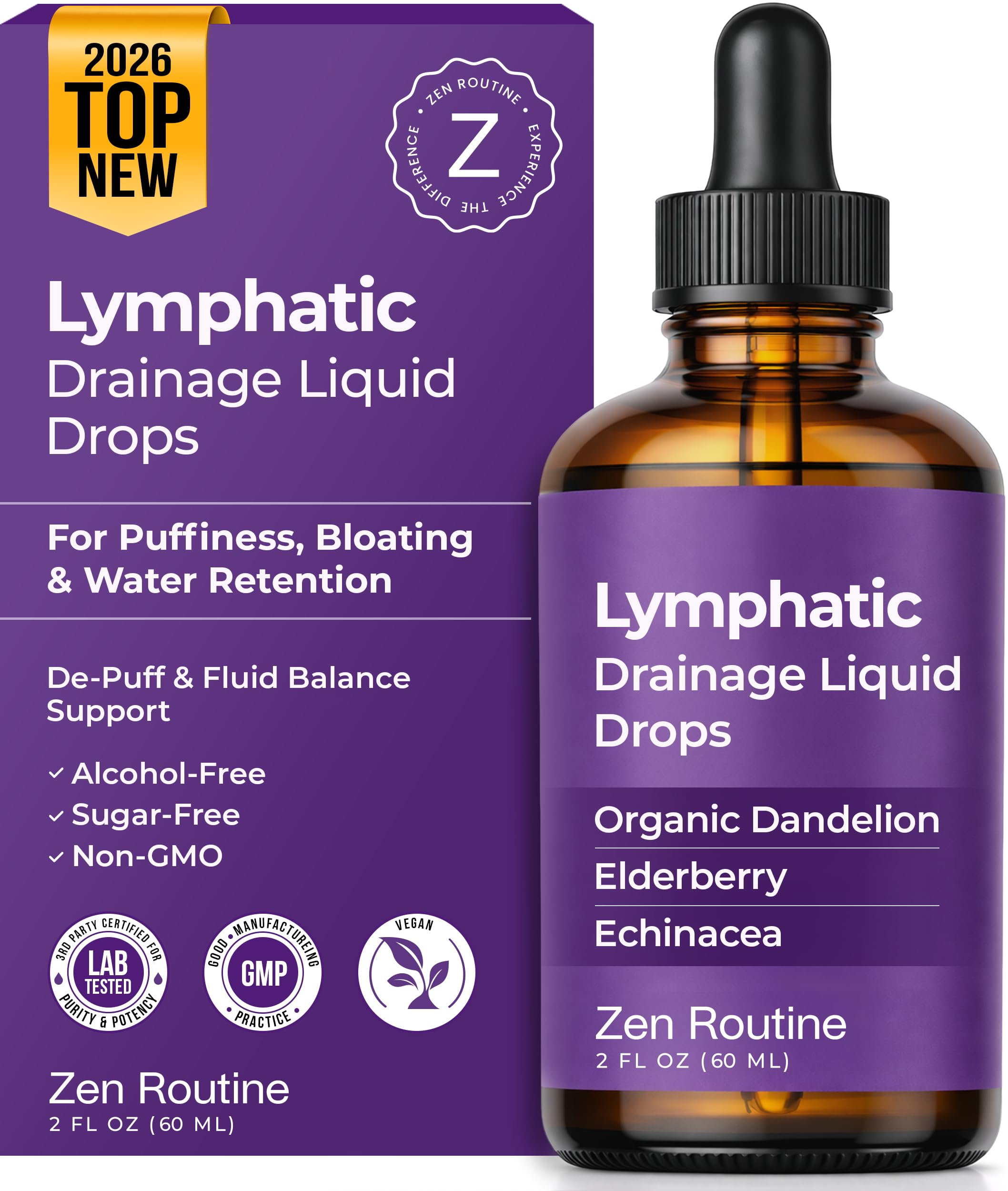 LYMPH DIET Pure Beauty 化粧水 Amazon.com: Lymphatic Drainage Drops | Puffy Face, Bloating